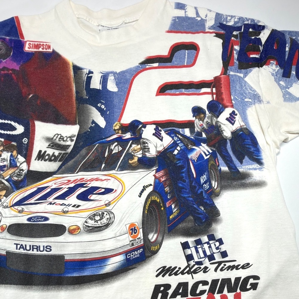 Chase Authentics Rusty Wallace #2 Miller Lite Racing Team 1999 AOP T Shirt XL